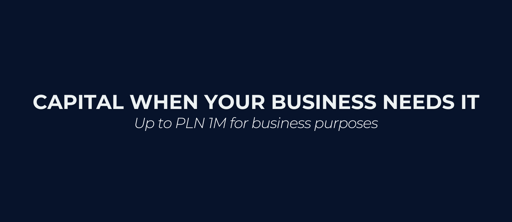 AFORTI.BIZ – business loan for any purpose up to PLN 1,000,000