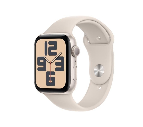 Smartwatch Apple Watch SE, GPS, ekran 44 mm, kolor: księżycowa poświata