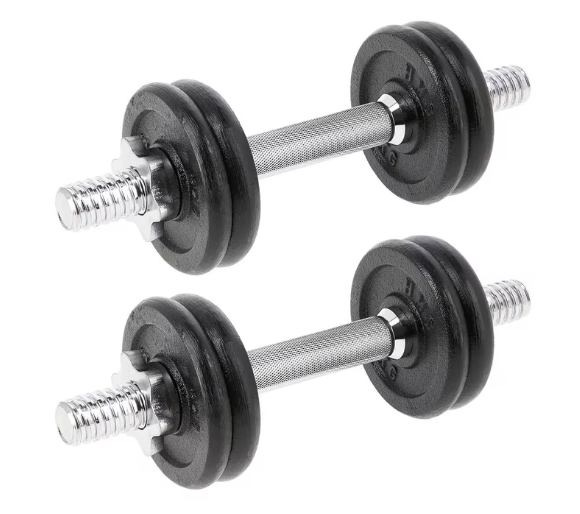 Cast iron dumbbells 2x7 kg SG02 HMS