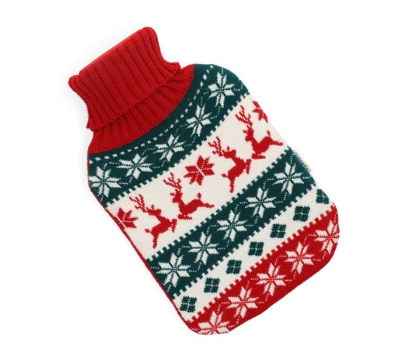 SNOV Hot Water Bottle in Christmas Pattern 1.8 l