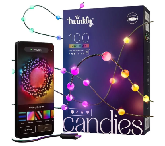 Twinkly CANDIES LED Garland 100xLED 6m